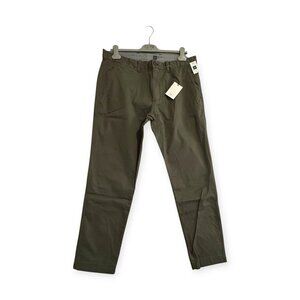 GAP Comfort Stretch Slim Pants Olive Green 34x30 New With Tags